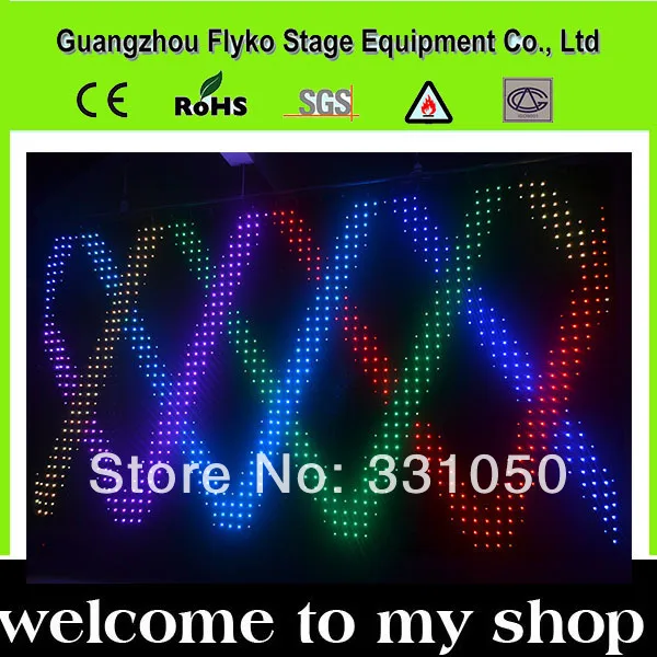 Лидер продаж сценический фон со светодиодной подсветкой|led vision curtain|led stage curtainstage