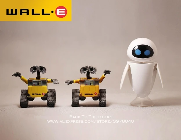 Disney-Robot de WALL-E EVE, figura de acción pequeña de PVC de 6-10cm, modelo de postura, colección de Anime, juguetes, regalo para niños