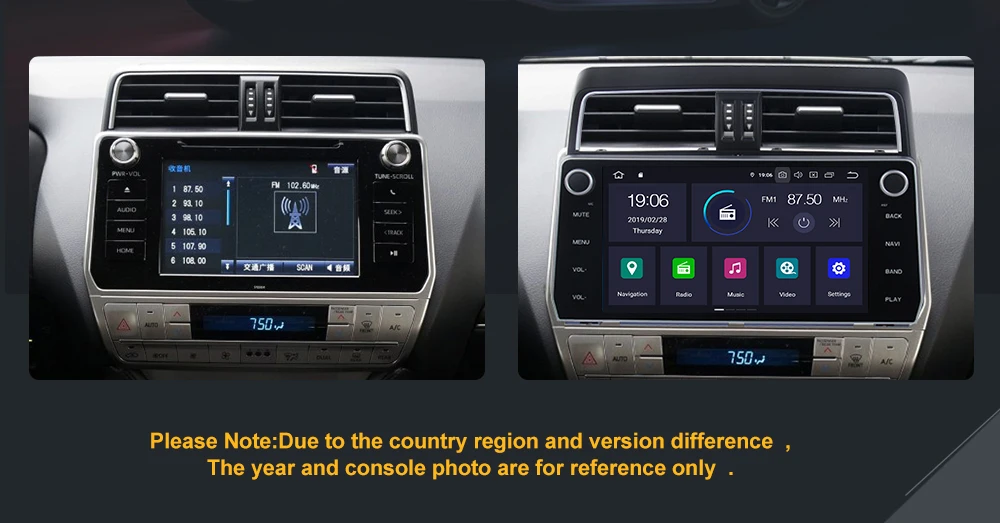 Автомобильный мультимедийный плеер KOOCAVS 10 2 дюйма IPS Android 9 0 GPS 4 + 64 ГБ для Toyota New Prado