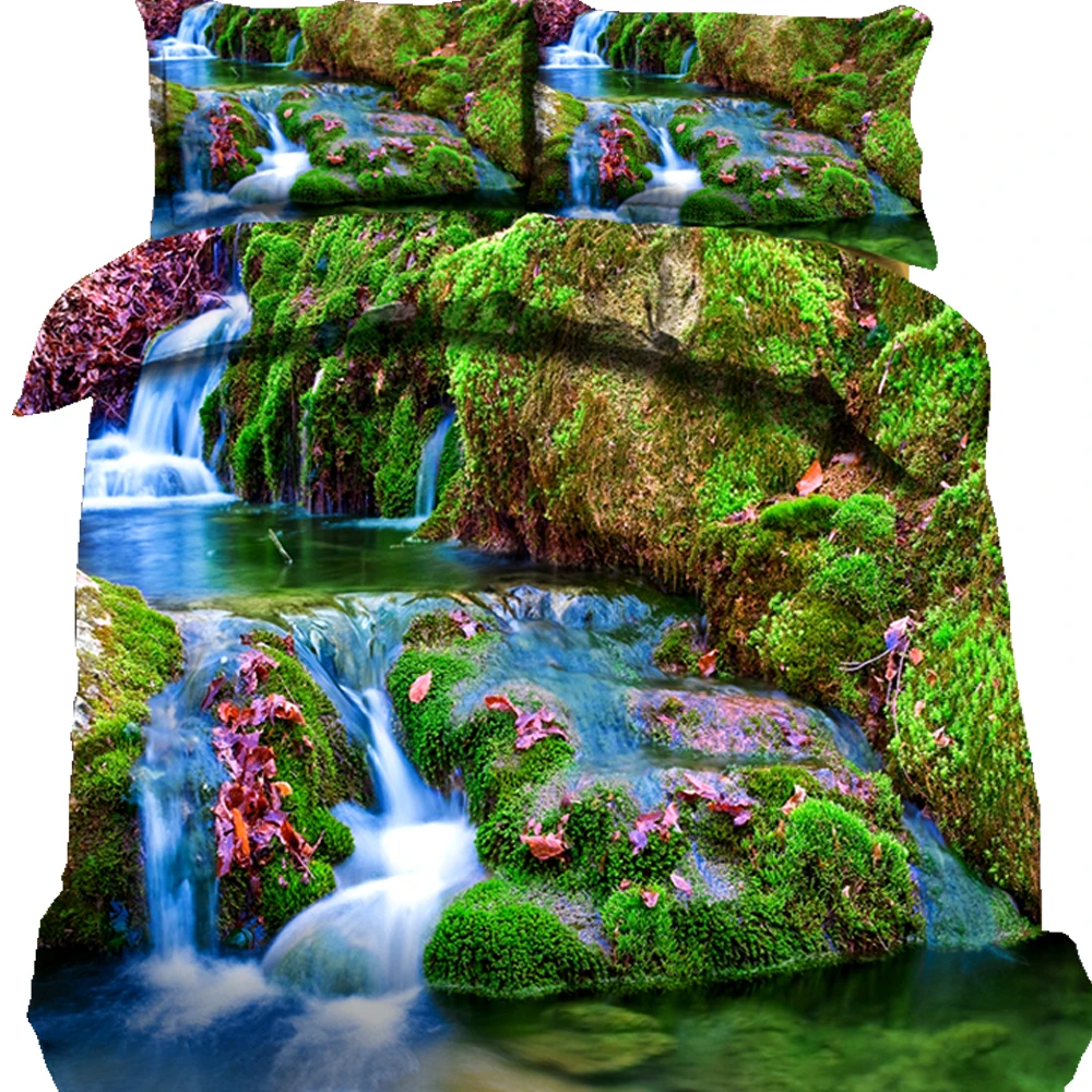 3/4 Pieces Bed Duvet Cover Set 3D Printed for Desert Majestic Sky View Palm Trees and Cactus in Oasis Morocco Tropic Nature | Дом и сад