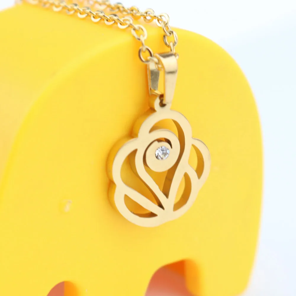 Fulaijewelry Ювелирные наборы палку Камень Золото Цвет Нержавеющая сталь высокое