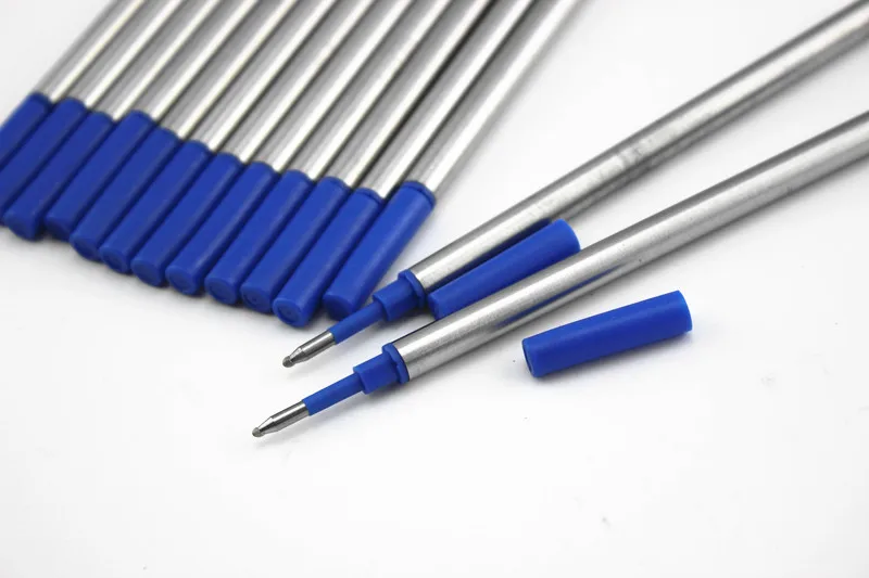 Ручка-роллер среднего размера Универсальный Синий Плоский порт 12 шт. | Канцтовары