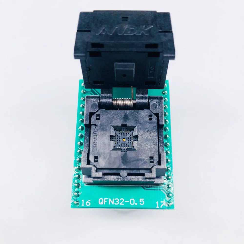 QFN32 MLF32 IC шаг 0 5 Φ розетка для тестирования/программирования размер чипа
