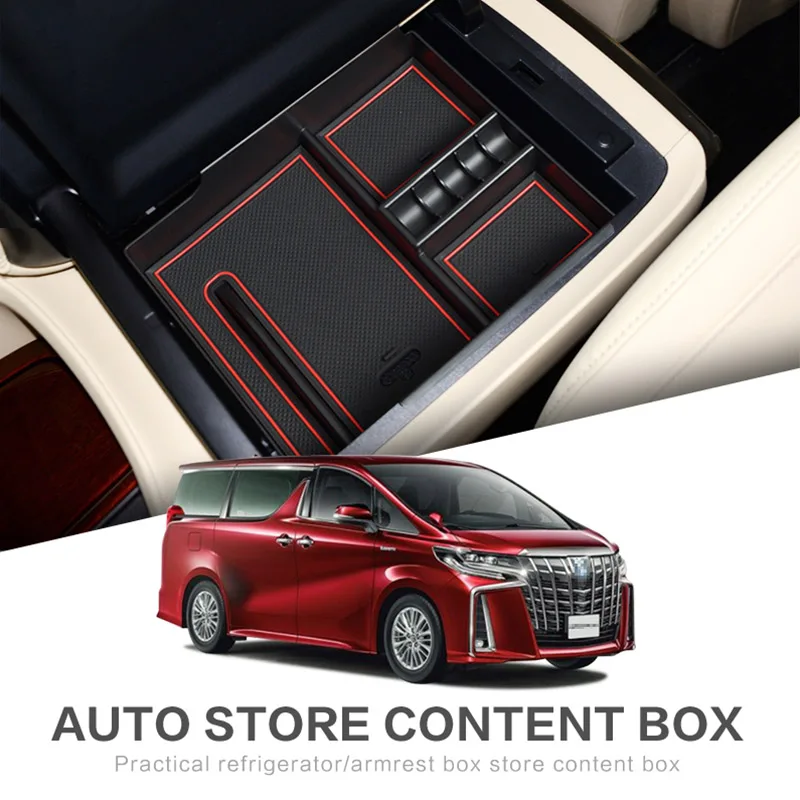 Центральный автомобильный подлокотник для хранения Коробка Toyota Alphard/Vellfire AH30