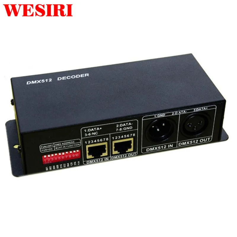Постоянный ток 350мА Высокая мощность 3 канала DMX512 RGB контроллер 3CH декодер для