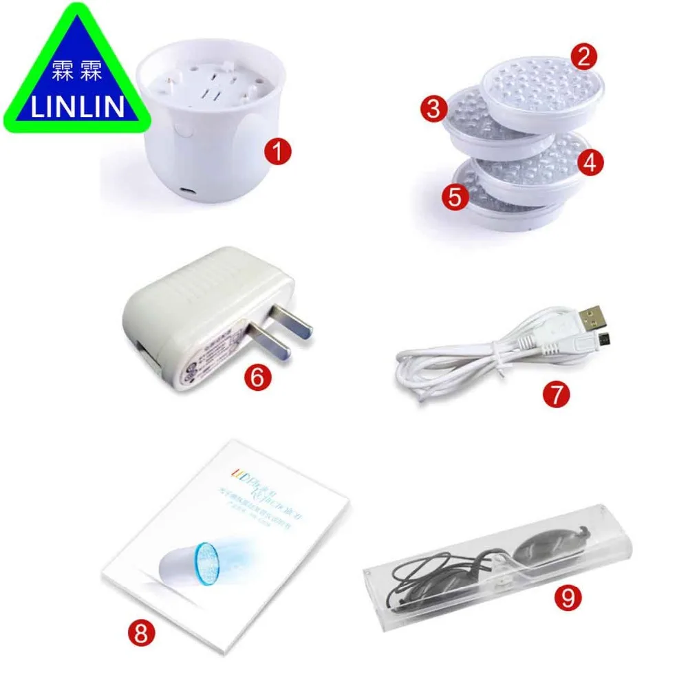 LINLIN LED Прямая поставка цветной свет акне очищающий аппарат домашний инструмент