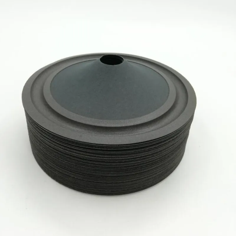 

50pcs/lot 6 Inch Speaker Paper Cone Basin 158mm 21mm Core Drum Paper Foam Edge Bass Black Woofer Speaker Accessories Wholesale