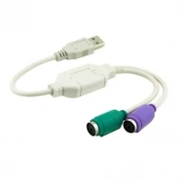 Кабель переходник для двух PS2 PS/2 MINI DIN 6pin к USB 2 0 ПК|cable pin|cable zendin rail mount power supply |
