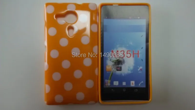 OEEKOI узор в горошек мягкий ТПУ чехол для телефона sony Xperia SP M35h задняя крышка
