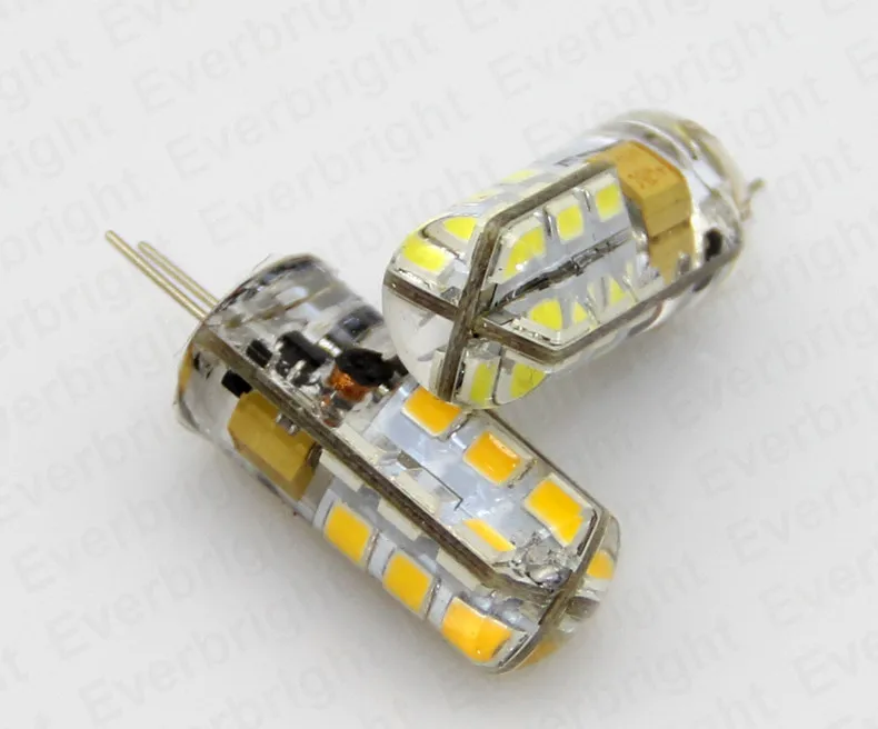 10 шт./лот Светодиодная лампа G4 SMD 2835 24 светодиода 5 Вт/AC 3 Вт/DC светодиодные лампы