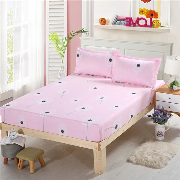 I with 2 Pillowcases 3 шт. простыня с наволочкой, покрывало на кровать с резинкой, двойной размер, четыре сезона, наматрасник, colchas para cama - Цвет: I with 2 Pillowcases