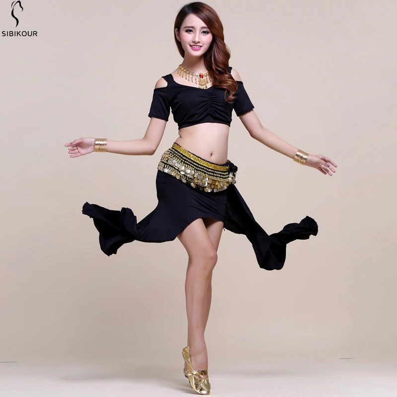 Костюм для танца живота тренировочная одежда выступлений на сцене взрослых