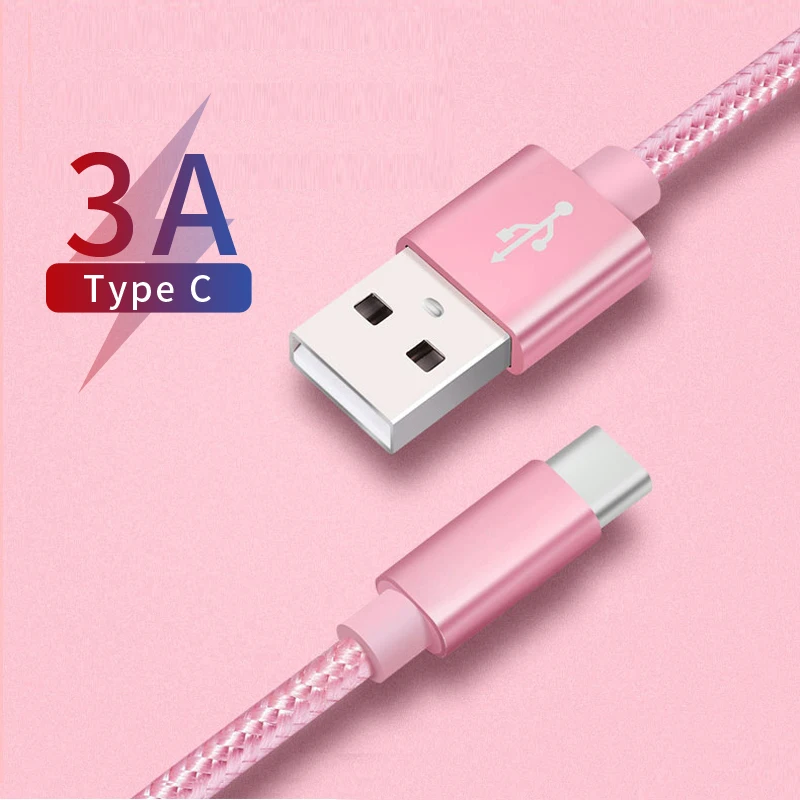 Usb-кабель для передачи данных Xiaomi Redmi Note7 кабель Type-C нейлоновый провод Samsung S9 S10 S8 A50
