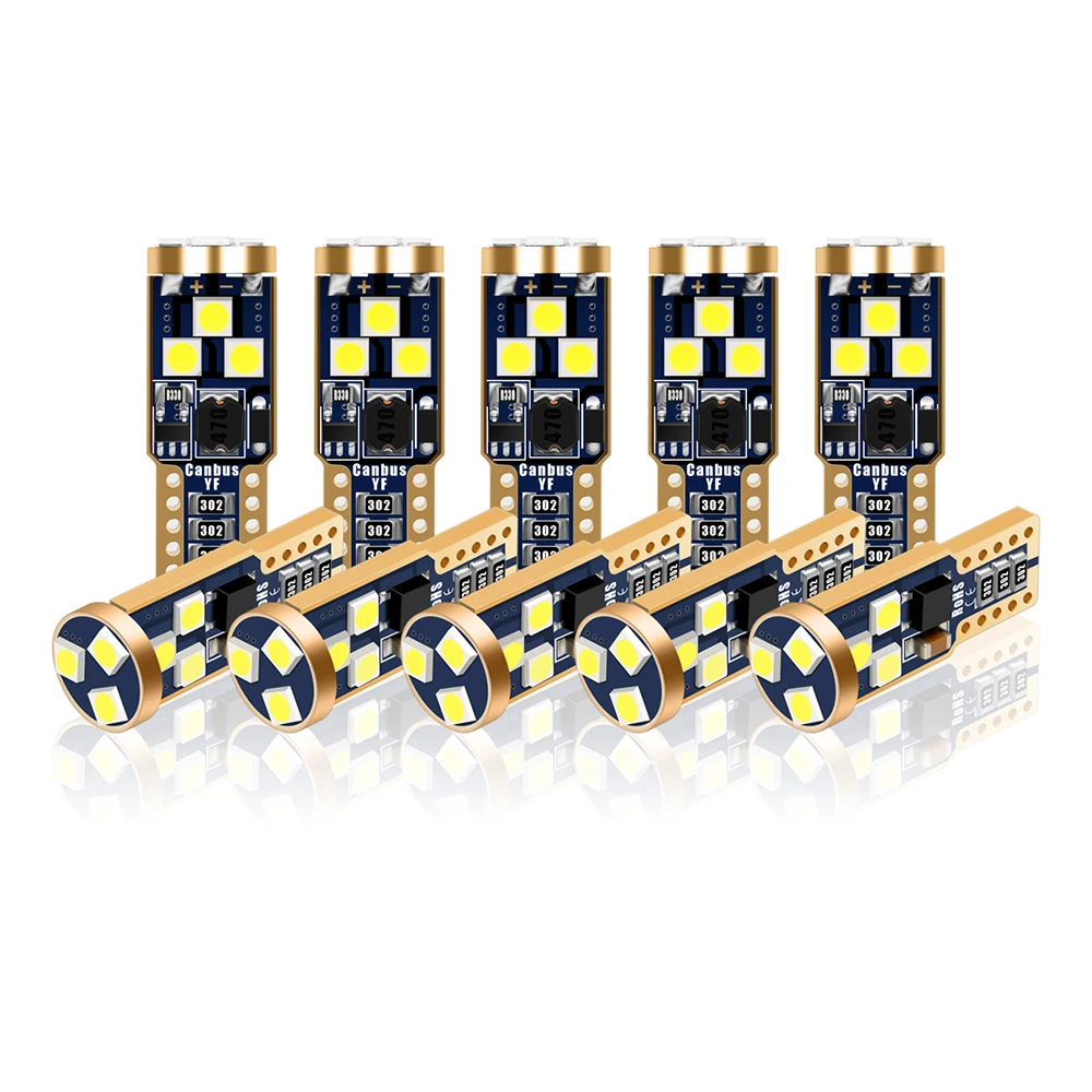 Светодиодсветодиодный ламсветильник Canbus T10 W5W 9SMD для тюнинга автомобиля задний