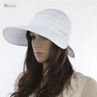 womens hats 2017 summer fashion korean style bowknot big visor cap color matching beach sun hat chapeu feminino dropshipping