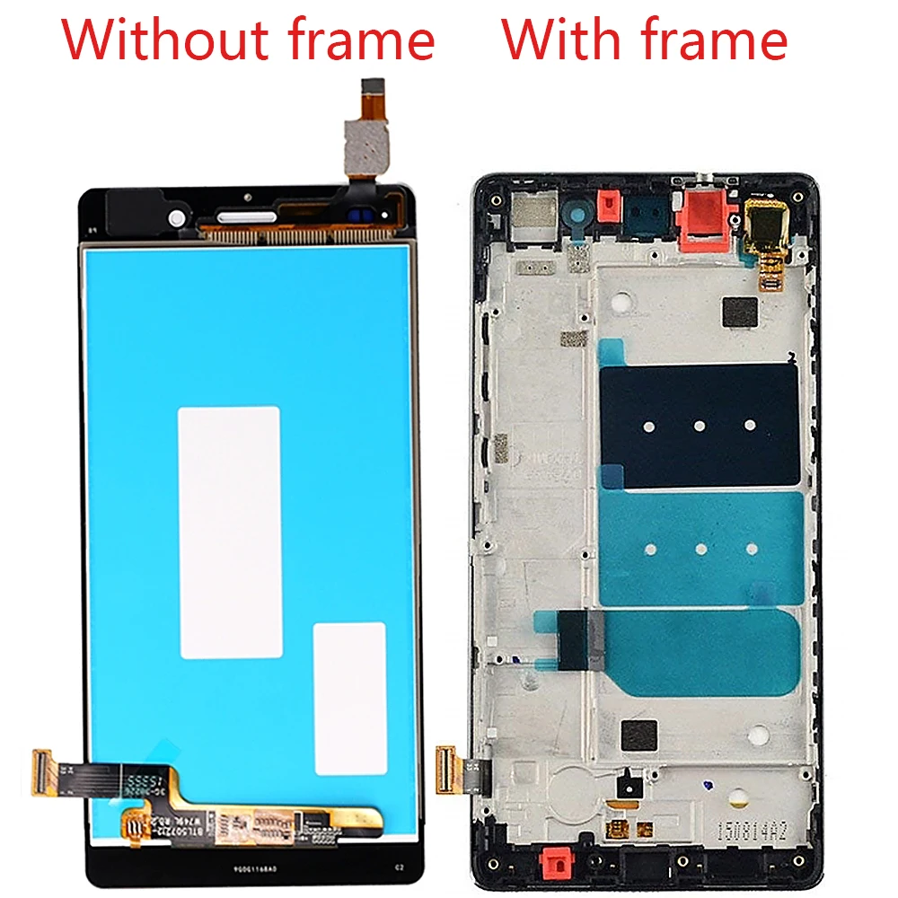 

Sinbeda для Huawei P8 Lite, ЖК-дисплей, сенсорный экран в сборе с цифровым преобразователем рамка ALE-L04 ALE-L21 для Huawei P8 Lite запасная часть для замены проце...