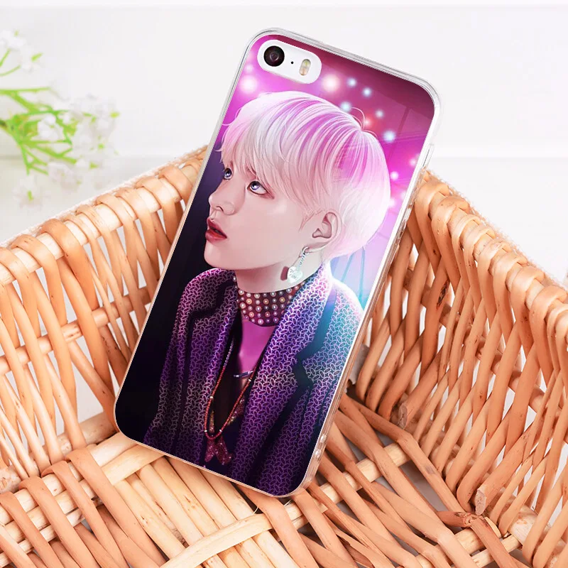 Laumans Популярные Star арт BTS Прозрачный чехол для Apple iPhone 8 7 6 S Plus X 5 5S SE 5C 4 4S крышка |