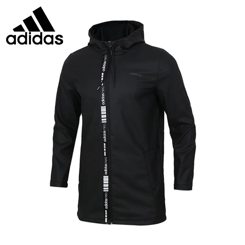 Мужская бархатная спортивная куртка с капюшоном Adidas NEO SC новинка 2019|Беговые