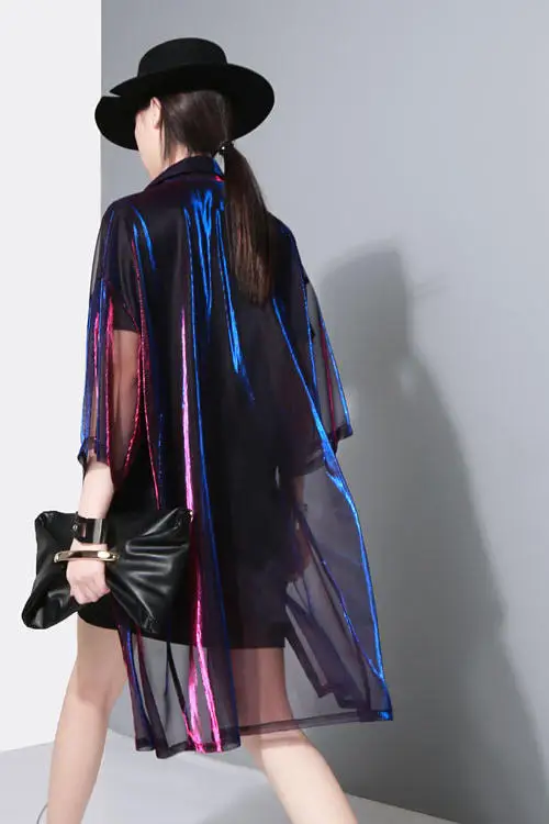 Голографическая летняя одежда для праздника и вечеринки экипировка голограмма