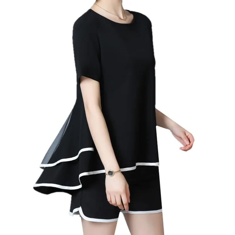 Женский спортивный костюм повседневный комплект из 2 предметов топ и шорты