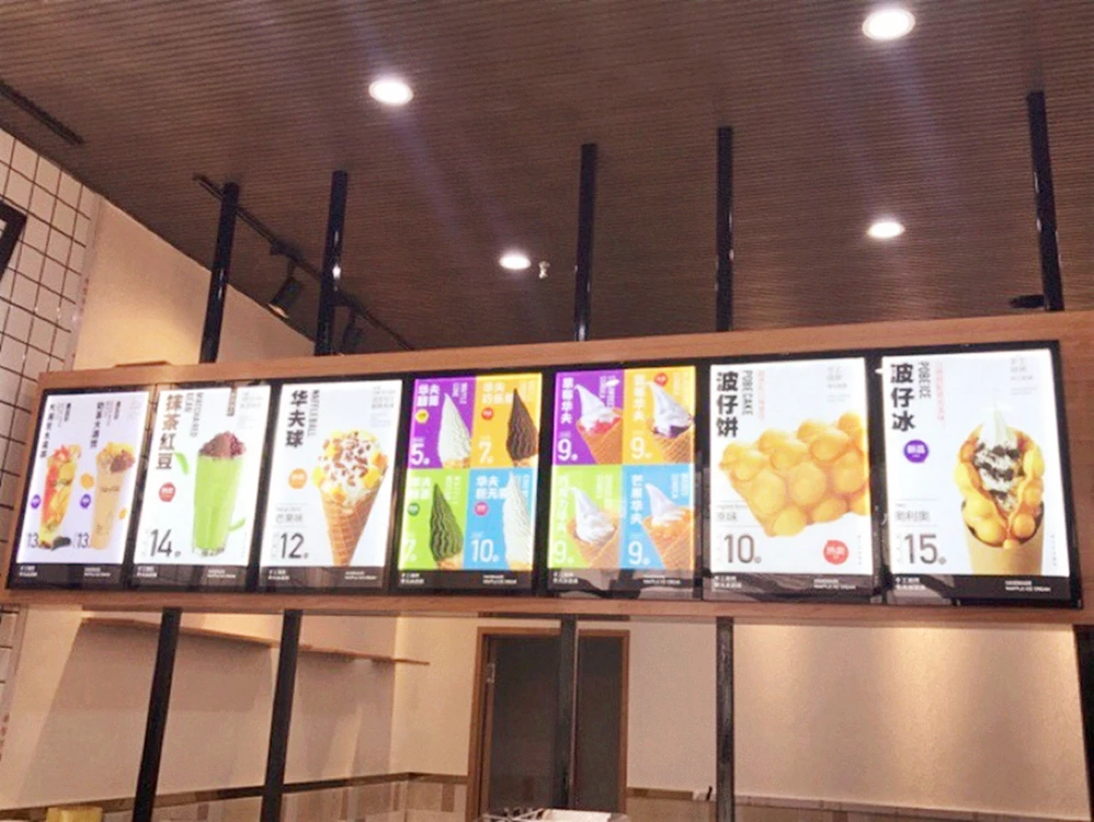 Ультратонкая Магнитная алюминиевая рамка A3 светодиодные панели меню для