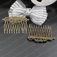 80*45 мм черные пластмассовые гребни для волос для DIY hairwees ювелирных изделий Аксессуары 20 штук(JM3425