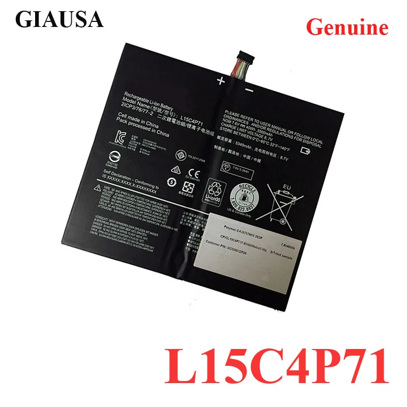 Оптовая продажа аккумулятор L15C4P71 L15L4P71 для Lenovo Miix4 Miix 700 700-12ISK 5B10J40259 5B10J40264 - купить