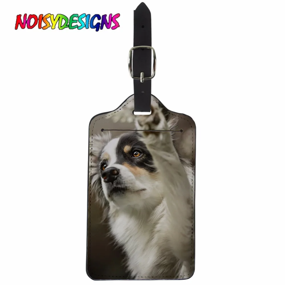 NOISYDESIGNS аксессуары для путешествий бирка багажа Милая бордюра колли багажная