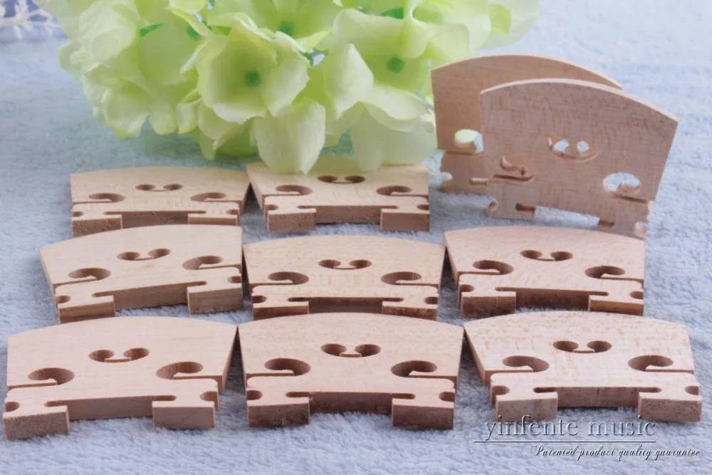 

4/4 Violin Bridge Maple wood Laser Cut Full size Violin Parts