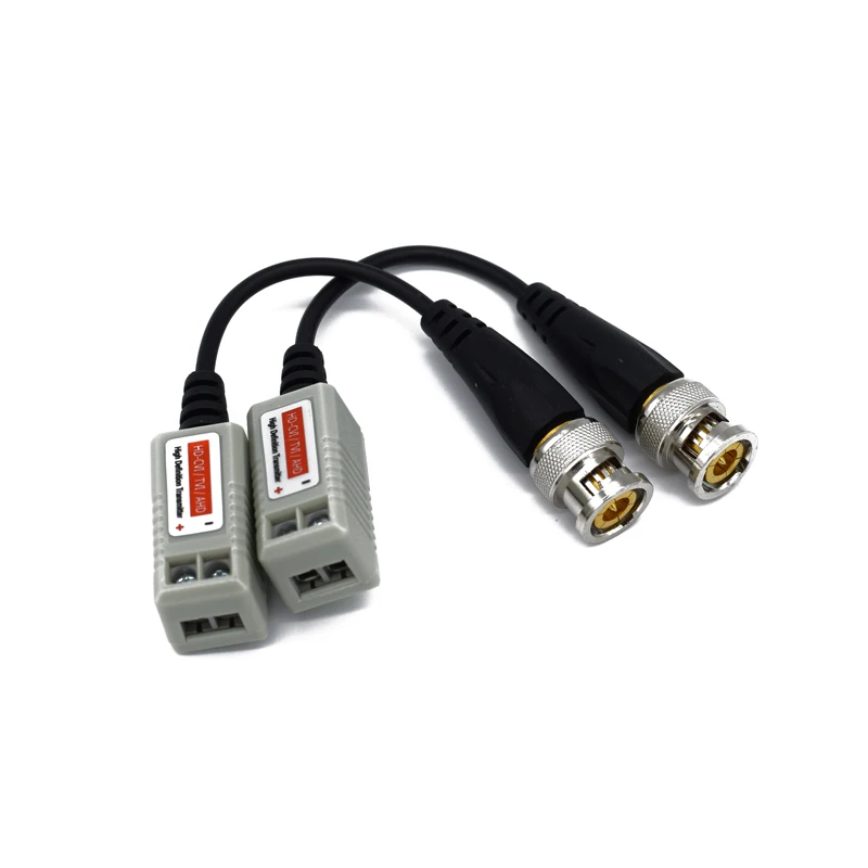 2 шт. 250 м расстояние HD CVI AHD TVI Камера BNC для UTP CCTV Симметрирующий видео
