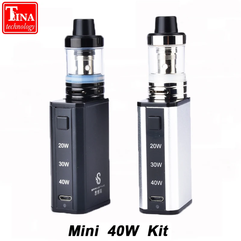ECT Мини 40 Вт коробка мод набор Vape встроенный аккумулятор 1600 мАч верхнее