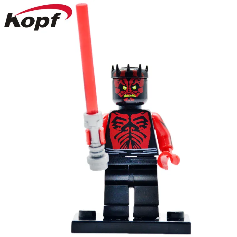 PG649 Without Box Одиночная строительные блоки войны C3PO Рыцарь Джедай Дарт Маул воин Ситхов люки Скайуокер Obi-Wan модель игрушки для детей PG8021 - Цвет: PG649 Without Box