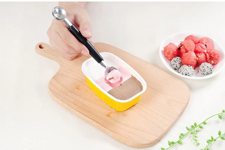 Двухконцевая многофункциональная фруктовая ложка из нержавеющей стали Дыня