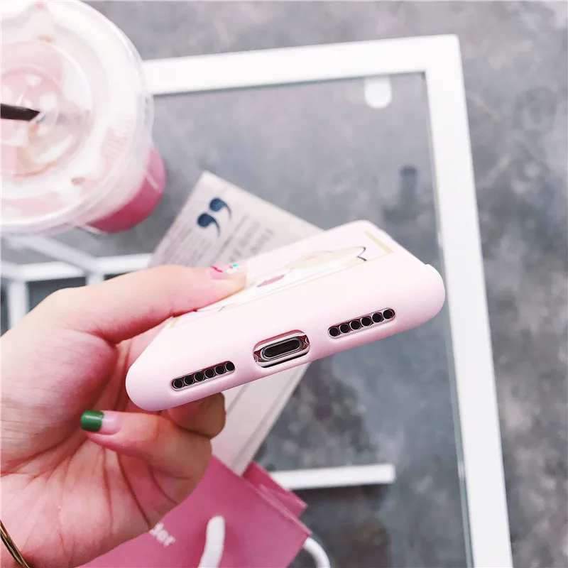чехол на айфон 6s 7 плюс Для iphone Чехол для X XS крышка Капа 6 8 Симпатичные животные