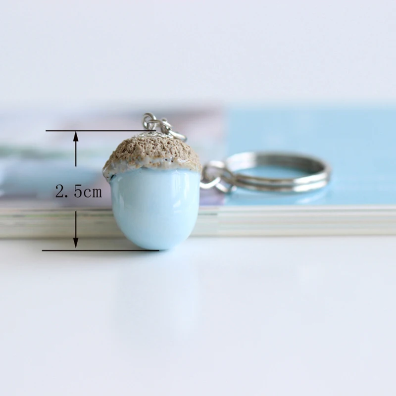 Miage 4 цвета Милая ручная работа Китай Керамическая гайка желудь кулон брелок