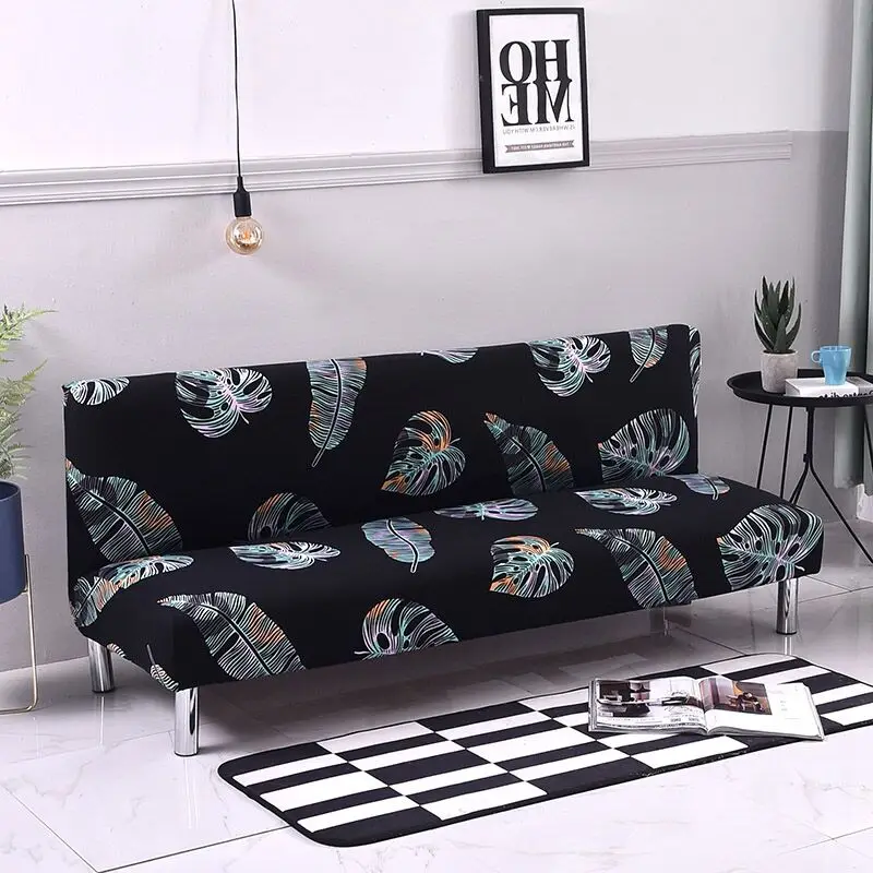 

1PC Sofa Cover All-inclusive Slip-resistant Elastic Stretch Furniture Slipcovers No armrest Suitable for Length 160 to 180cm