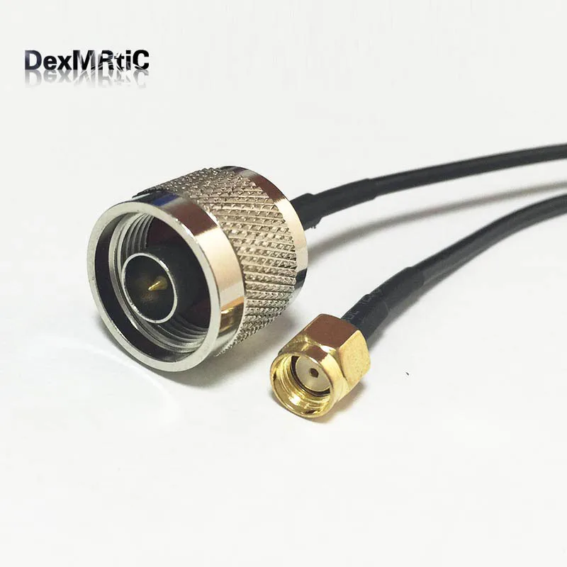 1 шт. новый N Тип штепсельная вилка типа папа-RP-SMA RG174 коаксиальный кабель Pigtail 20 см 8