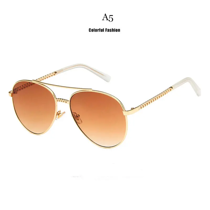 Женские солнцезащитные очки авиаторы розовые коричневые с зеркальной