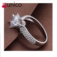2018 valentines day present classic crown rings for women engagment romantic anniversary gift vintage white plating