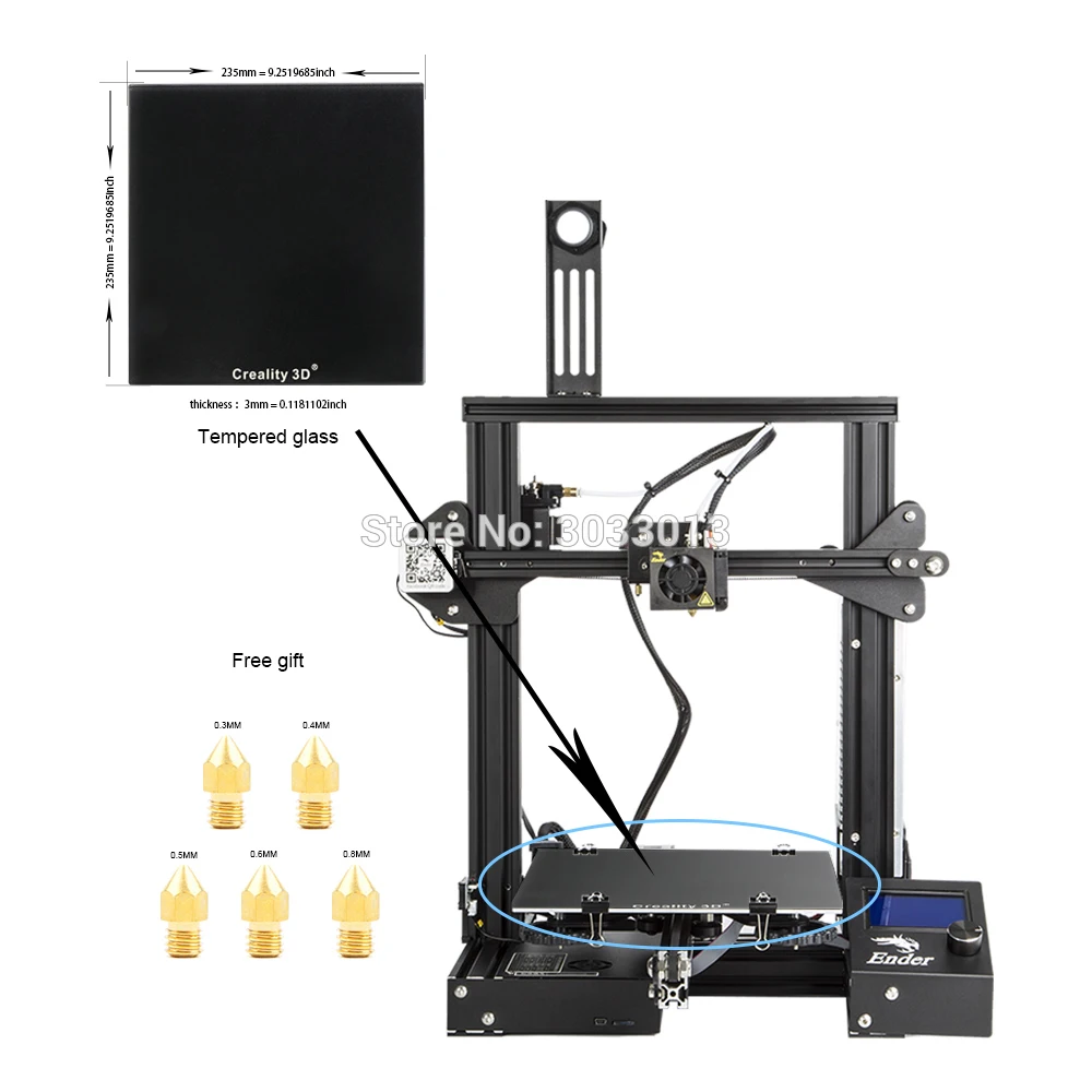 Горячая Creality Ender-3 Pro DIY Набор 3D принтер большой размер I3 мини Ender 3/Ender-3X принтер 3D продолжительная печать сила Creality 3D