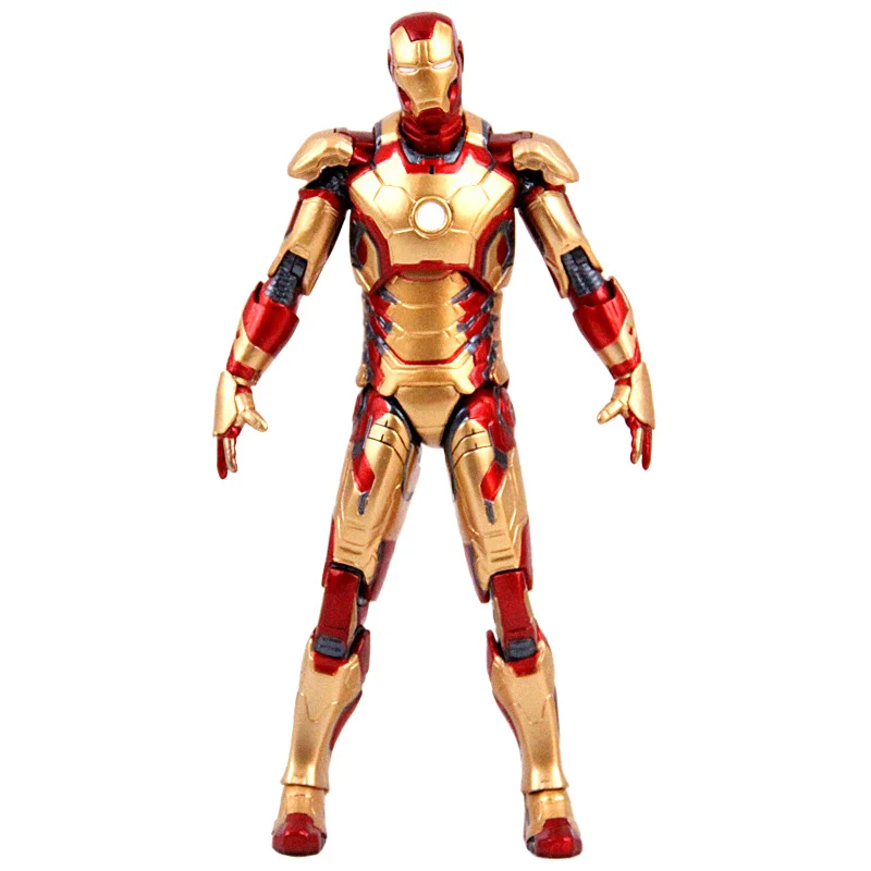 Marvel Мстители Железный человек фигурка модель MK42 MK43 MK21 IronMan Коллекционная кукла ПВХ фигурка подарок на день рождения игрушка для детей - Цвет: MK42 no box