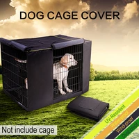 dog kennel cover oxford durable waterproof windproof dustproof pet dog cat kennel cage crate cover without kennel pet accessory