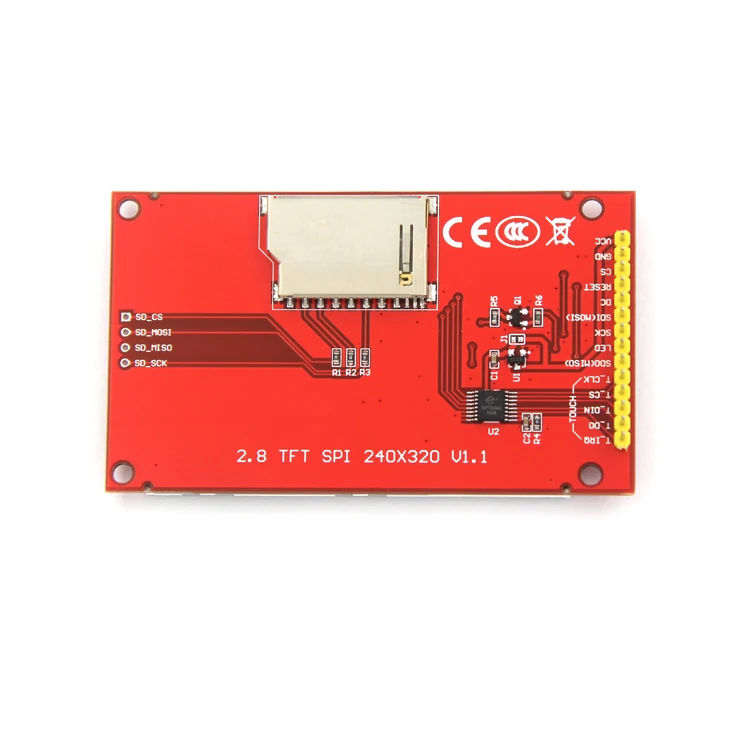 Цветной дисплей 2 8 дюйма TFT SPI с сенсорной панелью ЖК модуль 240*320 ILI9341 приводной