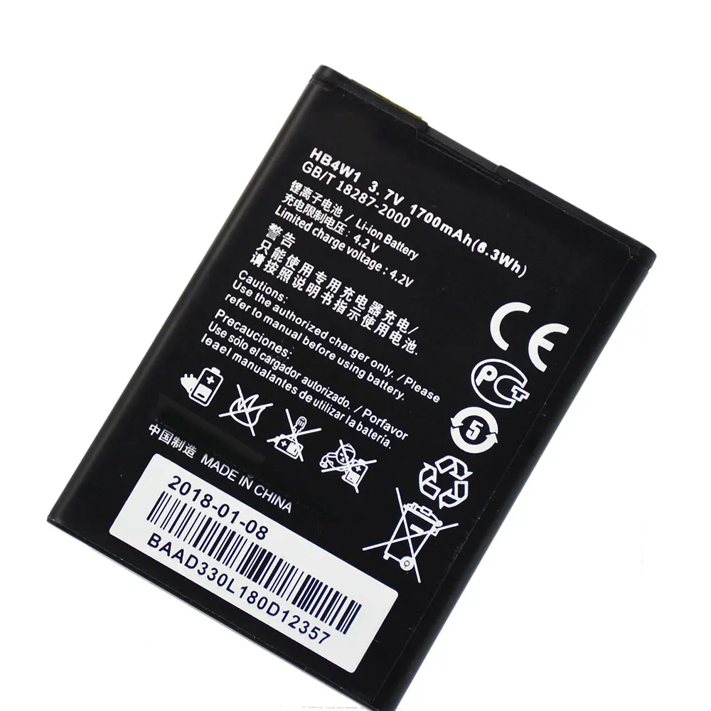HB4W1 Новый Сменный аккумулятор для Huawei Ascend Y210 Y210C G510 G520 G525 C8813 C8813Q T8951 U8951D 1700 мАч |