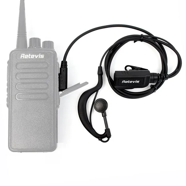 Retevis g-тип ушной крючок гарнитура для рации Retevis RT1 для Kenwood двухстороннее радио высокой мощности аксессуары J9106A