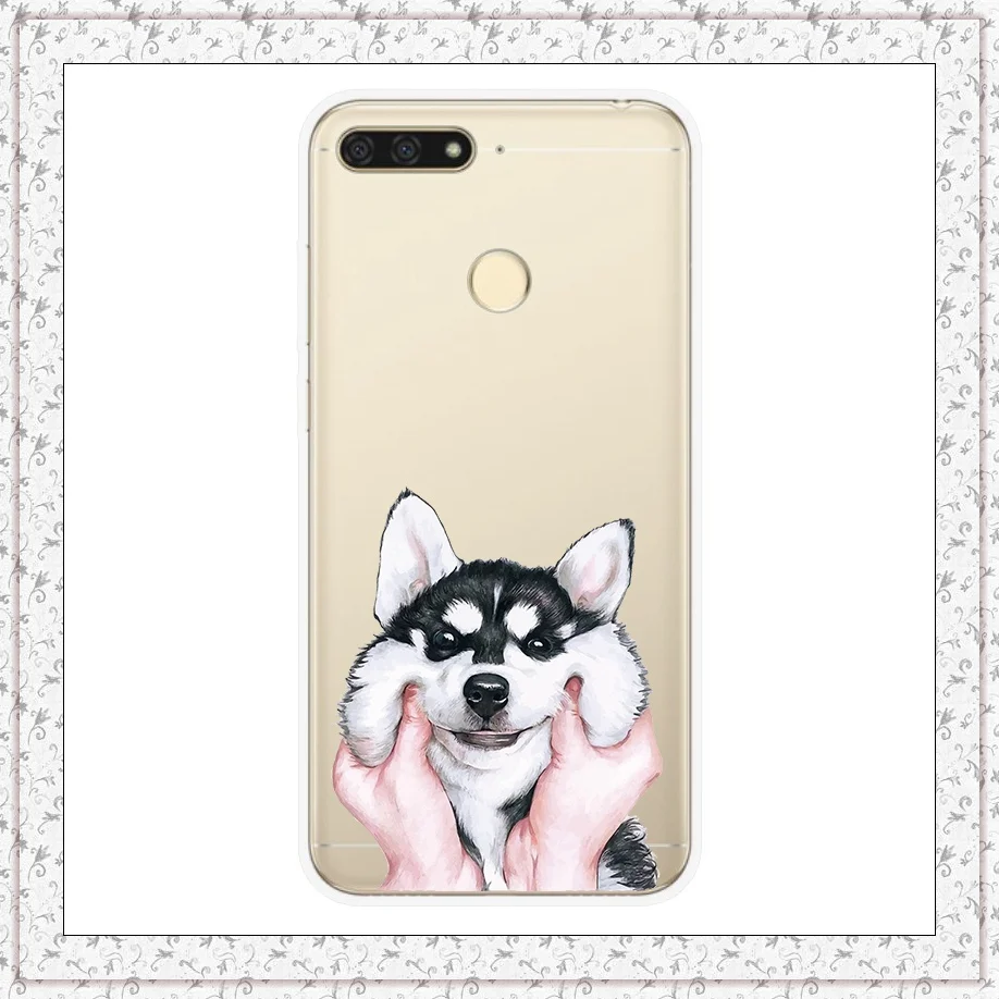 husky Чехол для huawei Honor 7A pro, 5,7 ', мягкий силиконовый чехол с принтом, чехол s для huawei Honor 7 A, Honor 7A pro, Fundas, Coque Capa - Цвет: husky