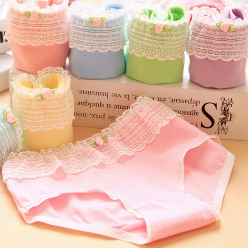 4 шт./лот женские трусики хлопковое нижнее белье трусы для девочек Мультяшные