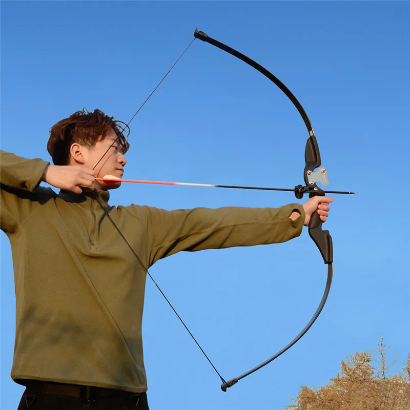 Archery Bow 30 Lbs Recurve With Sight And Arrow Rest For Beginner Hunting Shooting Game Outdoor Sports Right Hand | Спорт и