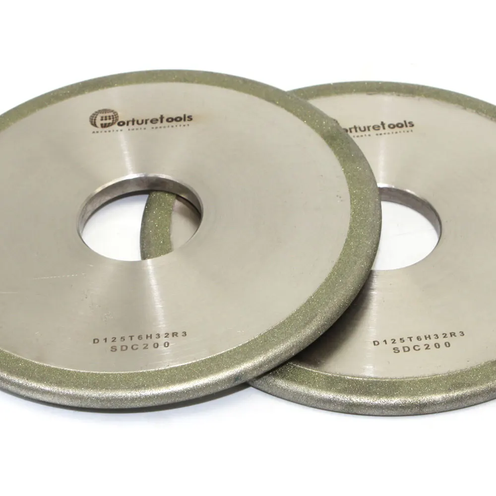 Цельное плоское колесо с закругленными краями Радиус 5 Гальванизированный алмаз