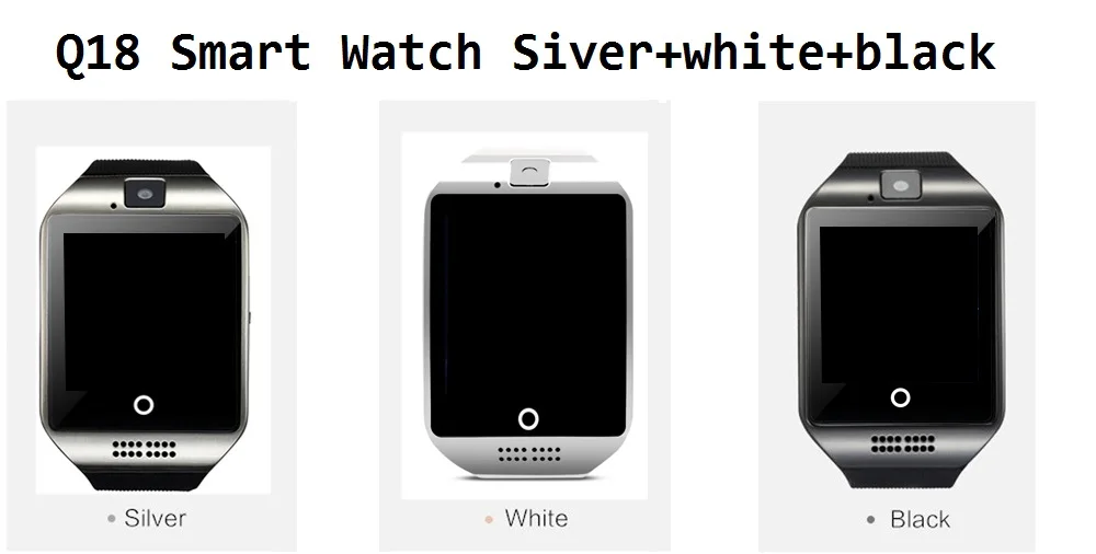 Stepfly Bluetooth Смарт часы Q18 с камерой Facebook Whatsapp Twitter Синхронизация SMS Smartwatch поддержка sim-карты TF для IOS Android